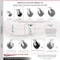 Service Caster 4 Inch Glass Filled Nylon Caster Set with Roller Bearings 2 Swivel Lock 2 Rigid SCC-30CS420-GFNR-BSL-2-R-2 - alternate 6